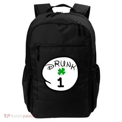 Drunk 1 2 3 4 5 Clover Personalized St Patrick's Day Backpack