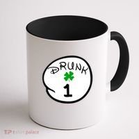 Drunk 1 2 3 4 5 Clover Personalized St Patrick's Day Coffee Mug thumb 1