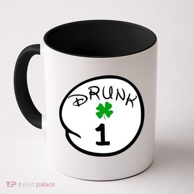 Drunk 1 2 3 4 5 Clover Personalized St Patrick's Day Coffee Mug