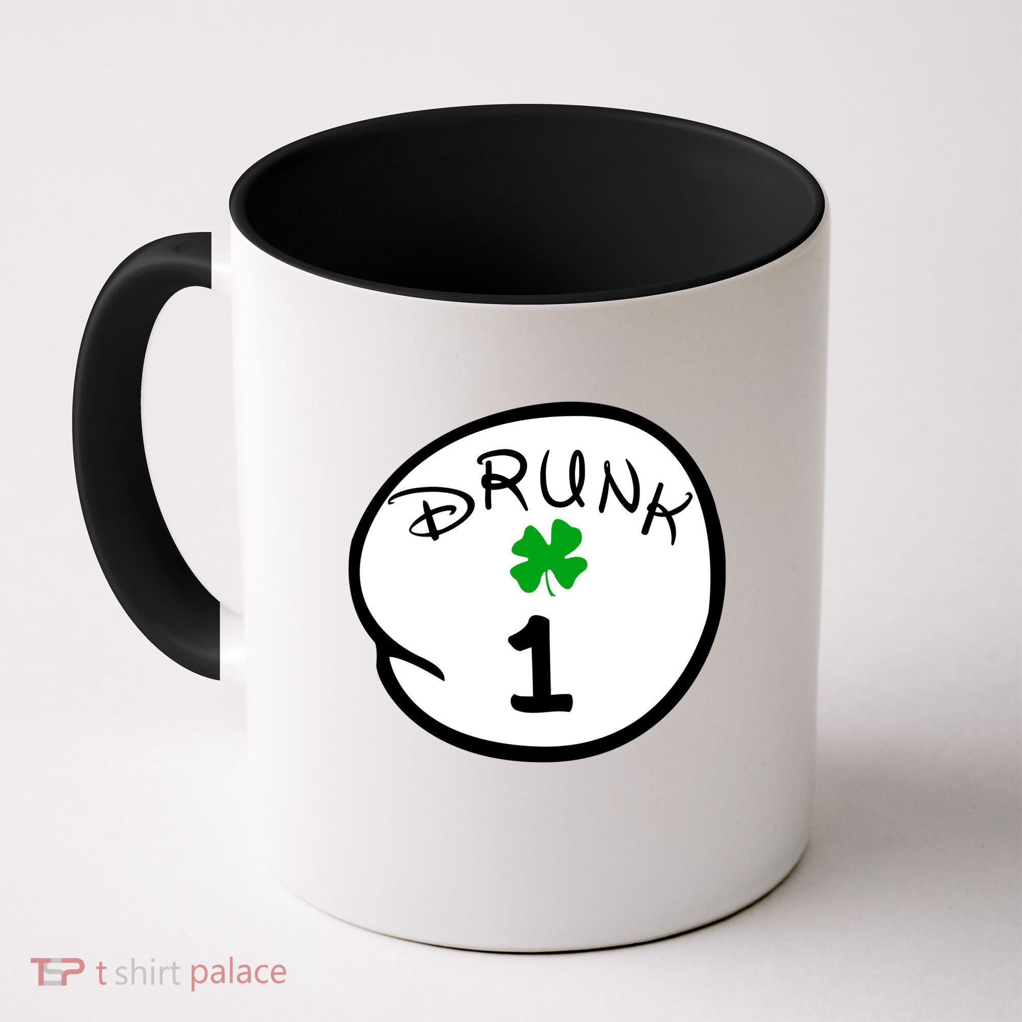 Drunk 1 2 3 4 5 Clover Personalized St Patrick's Day Coffee Mug