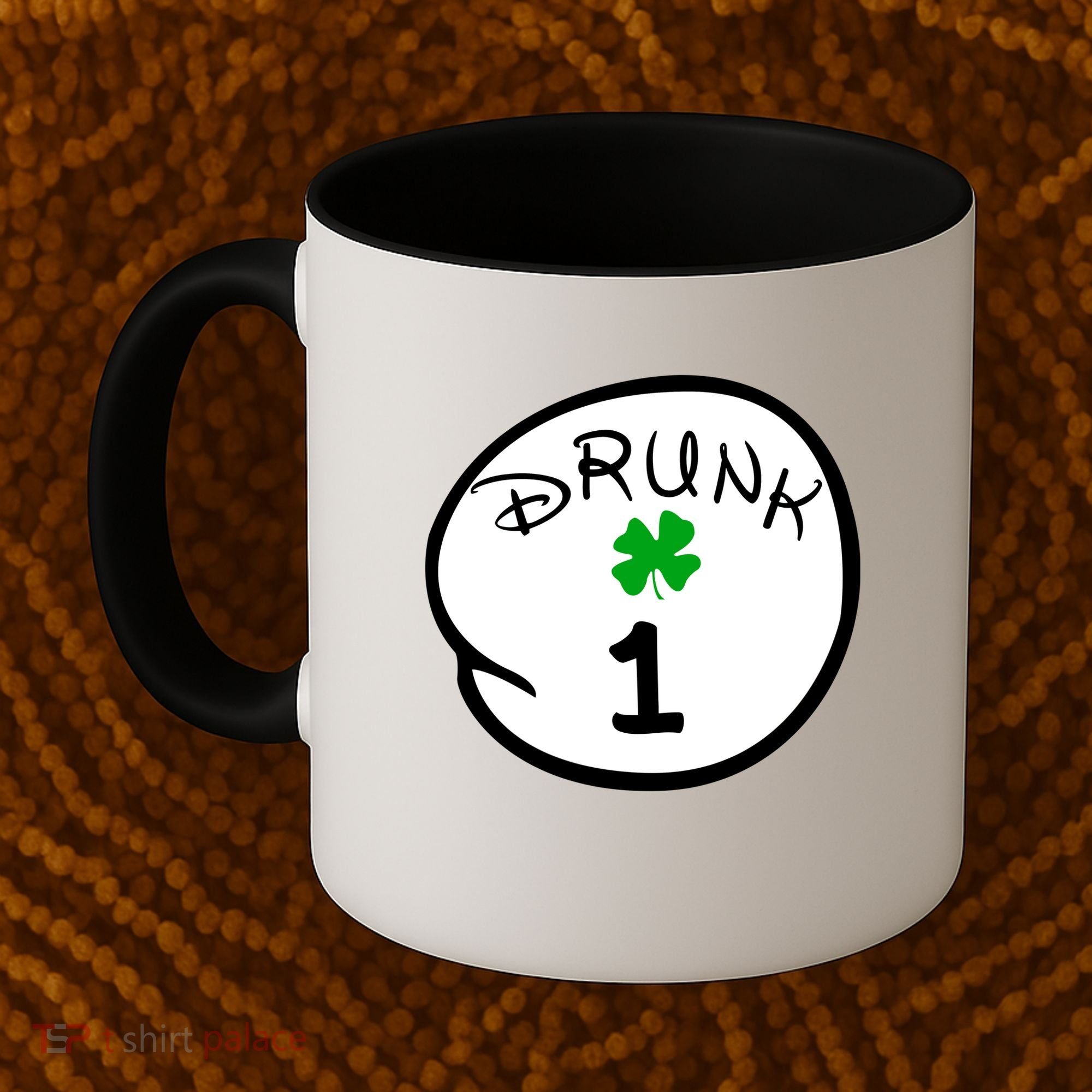 Drunk 1 2 3 4 5 Clover Personalized St Patrick's Day Coffee Mug