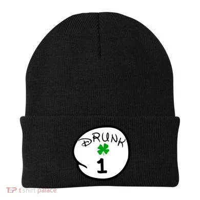 Drunk 1 2 3 4 5 Clover Personalized St Patrick's Day Beanie