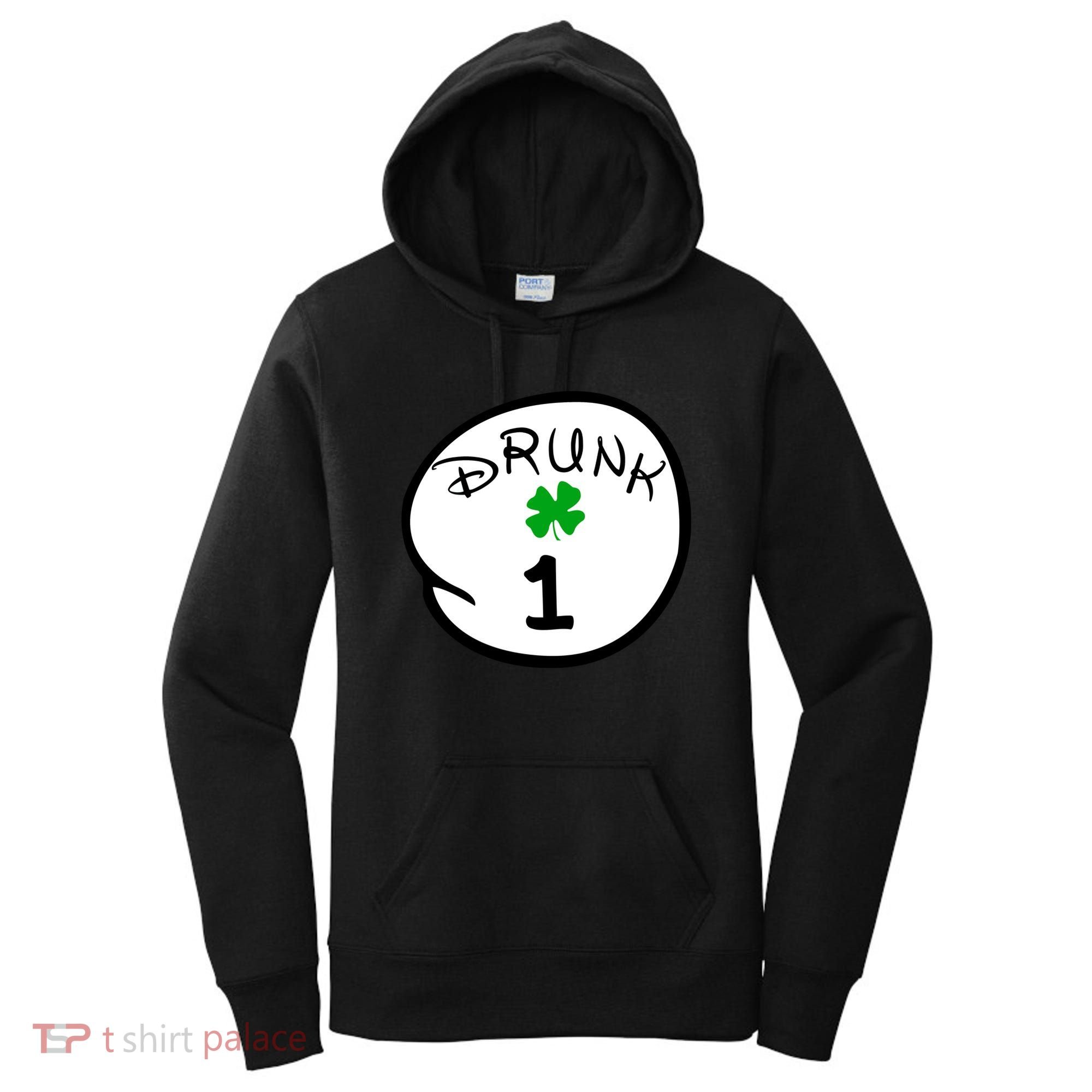 Drunk 1 2 3 4 5 Clover Personalized St Patrick's Day Women's Hoodie