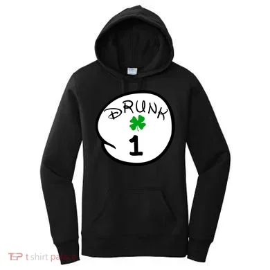 Drunk 1 2 3 4 5 Clover Personalized St Patrick's Day Women's Hoodie