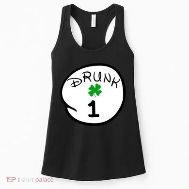 Drunk 1 2 3 4 5 Clover Personalized St Patrick's Day Women's Tank Top
