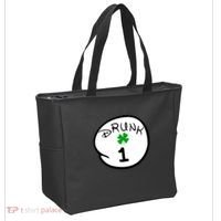 Drunk 1 2 3 4 5 Clover Personalized St Patrick's Day Tote Bag thumb 2