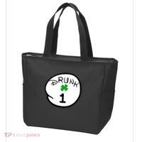 Drunk 1 2 3 4 5 Clover Personalized St Patrick's Day Tote Bag thumb 3