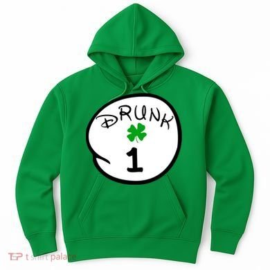 Drunk 1 2 3 4 5 Clover Personalized St Patrick's Day Hoodie