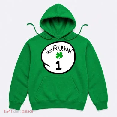 Drunk 1 2 3 4 5 Clover Personalized St Patrick's Day Hoodie
