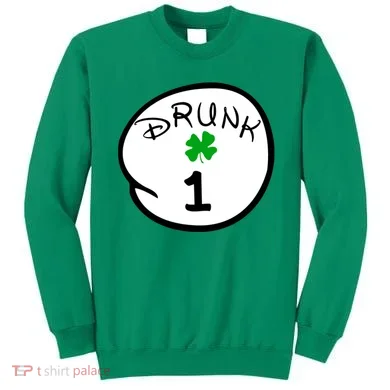Drunk 1 2 3 4 5 Clover Personalized St Patrick's Day Sweatshirt