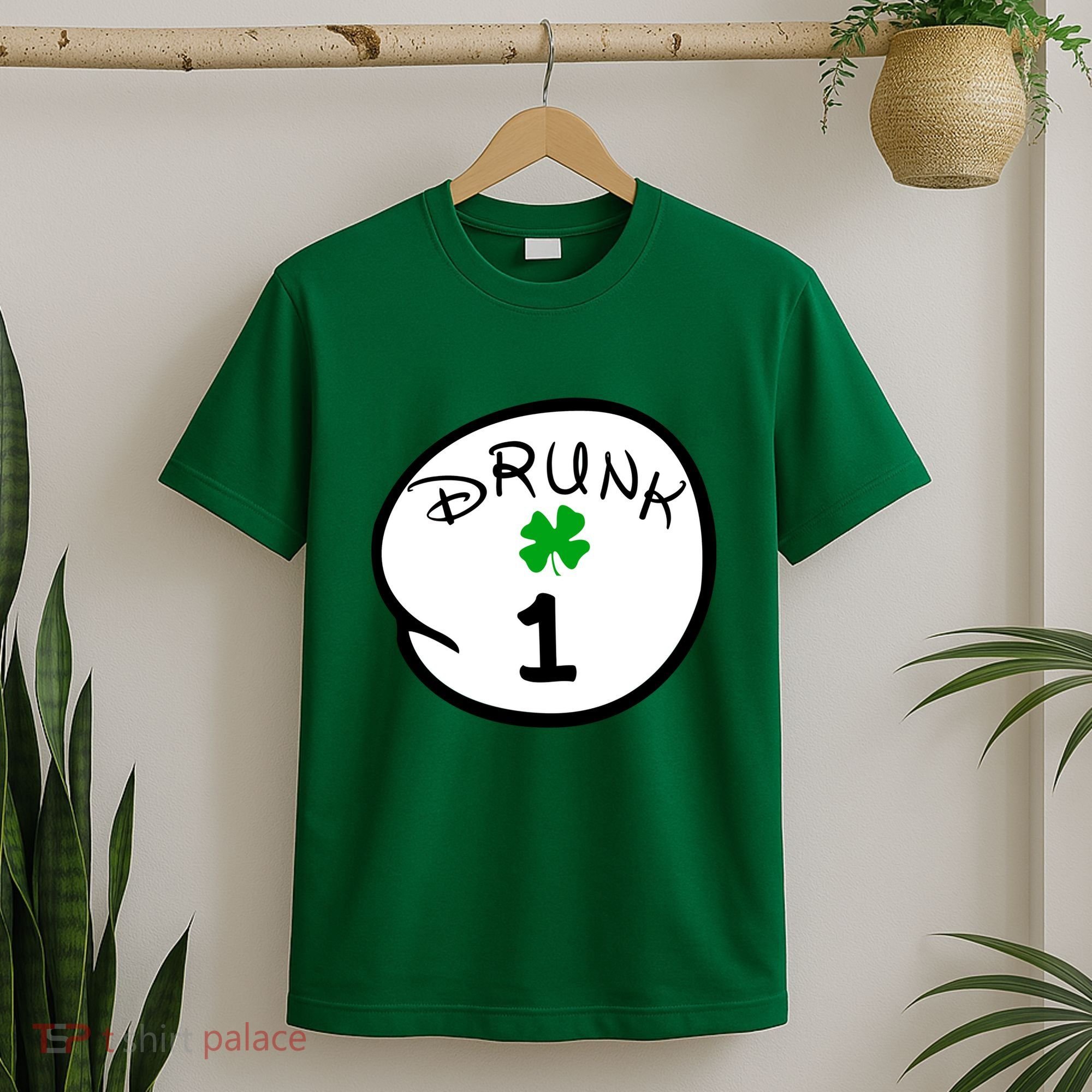 Drunk 1 2 3 4 5 Clover Personalized St Patrick's Day T-Shirt