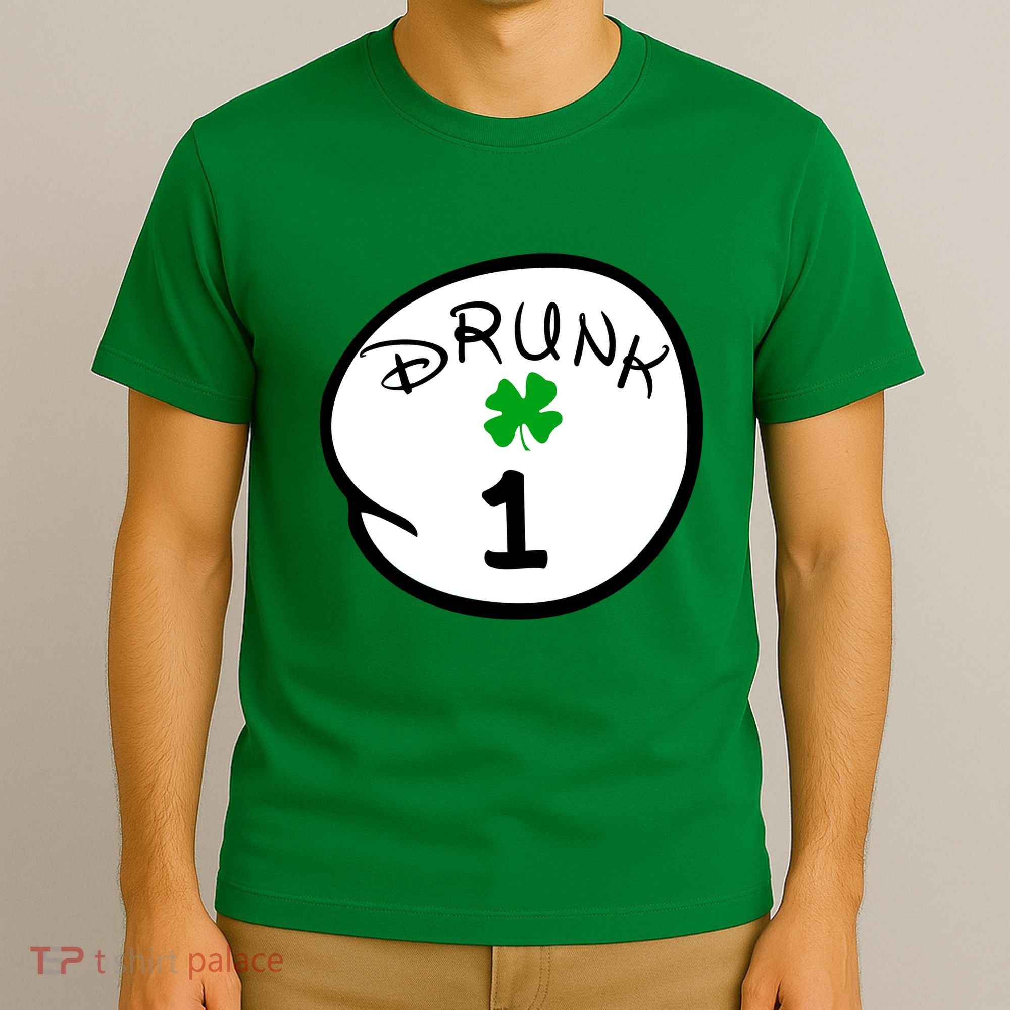 Drunk 1 2 3 4 5 Clover Personalized St Patrick's Day T-Shirt