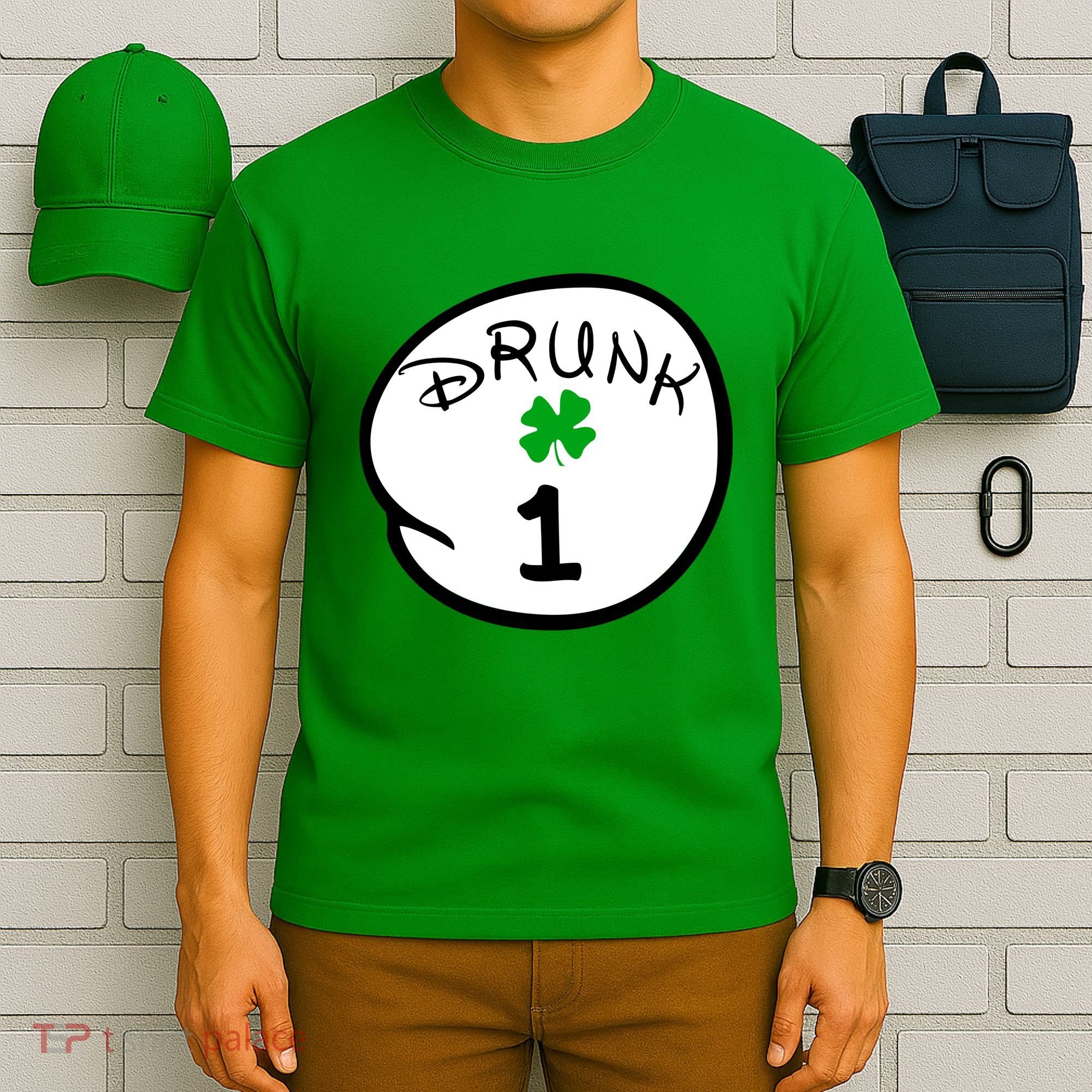Drunk 1 2 3 4 5 Clover Personalized St Patrick's Day T-Shirt