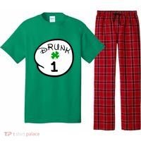 Drunk 1 2 3 4 5 Clover Personalized St Patrick's Day Pajama Set thumb 0