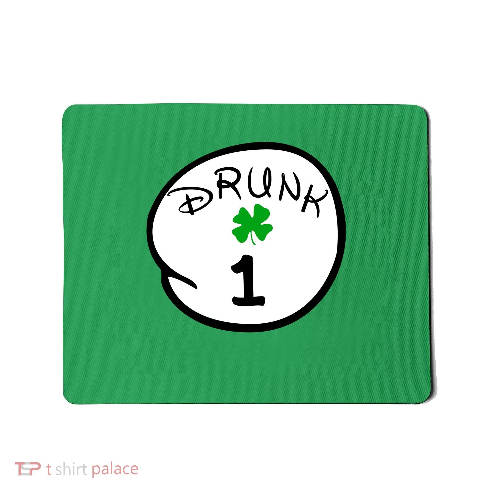 Drunk 1 2 3 4 5 Clover Personalized St Patrick's Day Mousepad