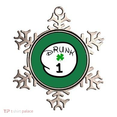 Drunk 1 2 3 4 5 Clover Personalized St Patrick's Day Ornament