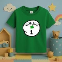 Drunk 1 2 3 4 5 Clover Personalized St Patrick's Day Toddler T-Shirt thumb 3