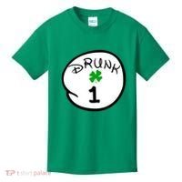 Drunk 1 2 3 4 5 Clover Personalized St Patrick's Day Kids T-Shirt thumb 0