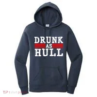 Drunk As Hull Funny Hockey Women's Hoodie thumb 0