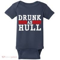 Drunk As Hull Funny Hockey Baby Bodysuit thumb 0