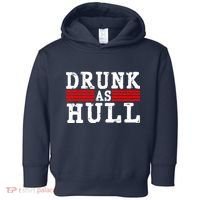 Drunk As Hull Funny Hockey Toddler Hoodie thumb 0