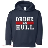 Drunk As Hull Funny Hockey Toddler Hoodie thumb 0