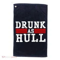 Drunk As Hull Funny Hockey Golf Towel thumb 0