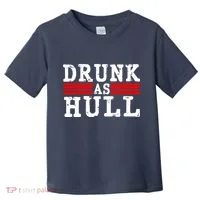 Drunk As Hull Funny Hockey Toddler T-Shirt thumb 0