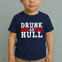 Drunk As Hull Funny Hockey Toddler T-Shirt thumb 2