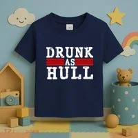 Drunk As Hull Funny Hockey Toddler T-Shirt thumb 3