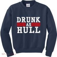 Drunk As Hull Funny Hockey Kids Sweatshirt thumb 0