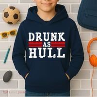Drunk As Hull Funny Hockey Kids Hoodie thumb 2