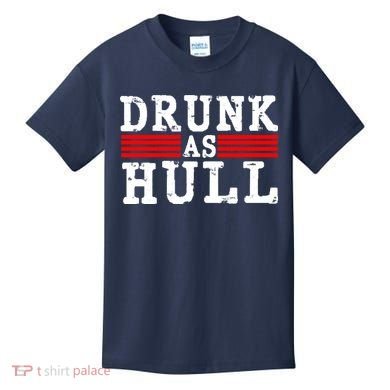Drunk As Hull Funny Hockey Kids T-Shirt