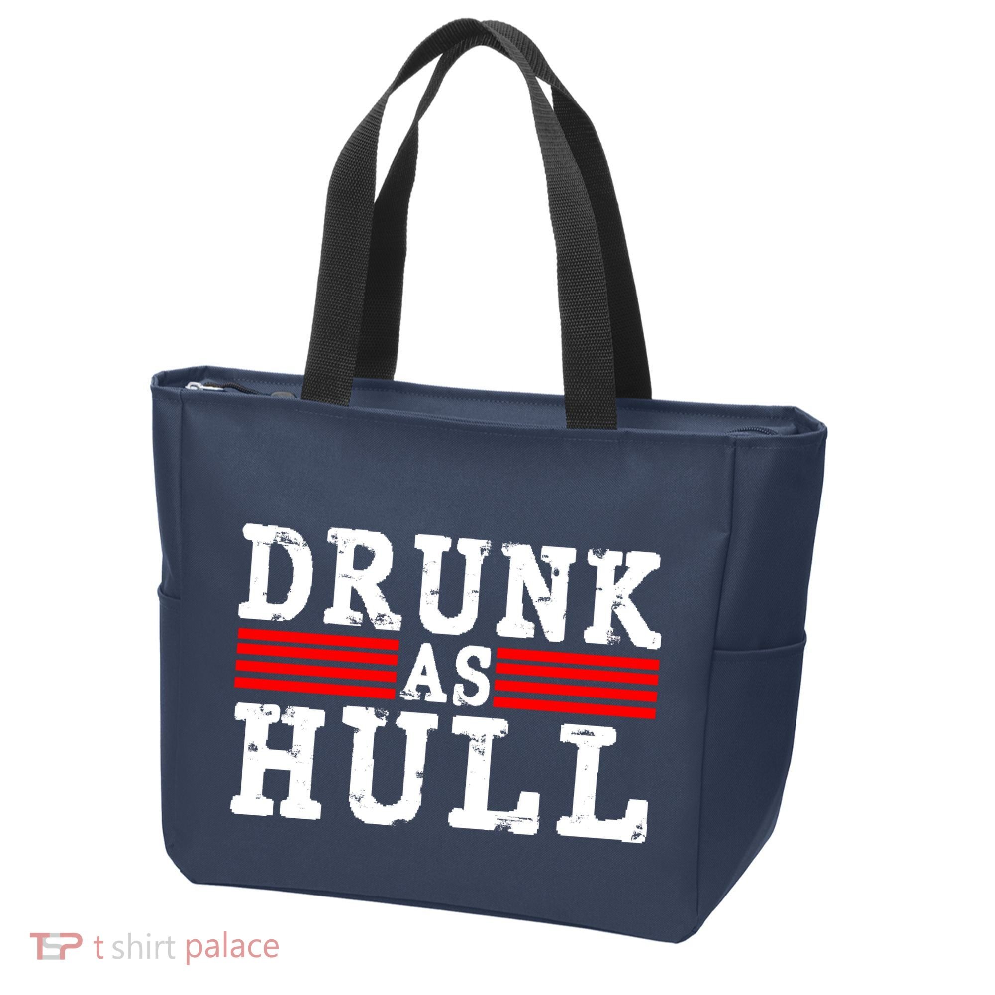 Drunk As Hull Funny Hockey Tote Bag
