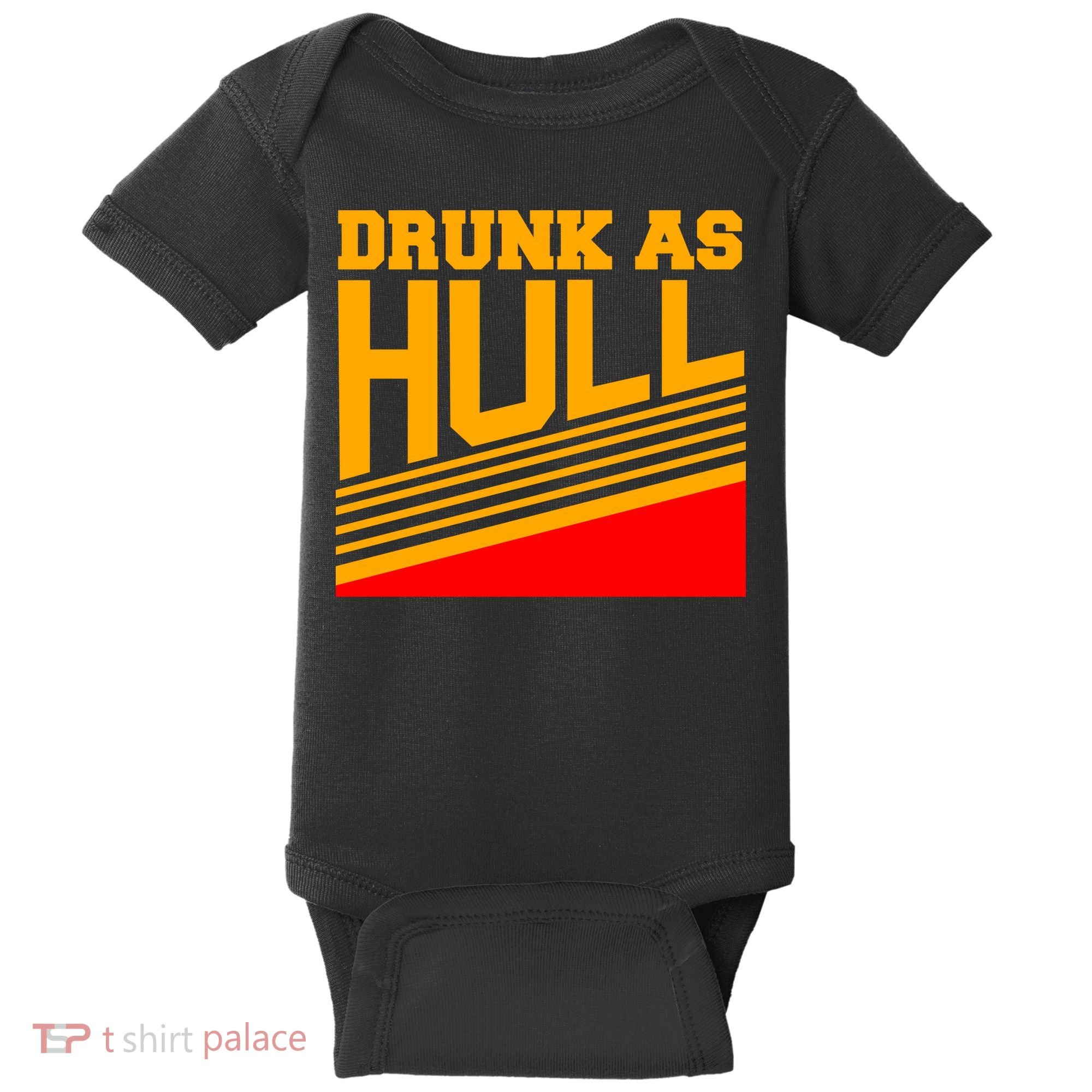 Drunk As Hull Logo Baby Bodysuit
