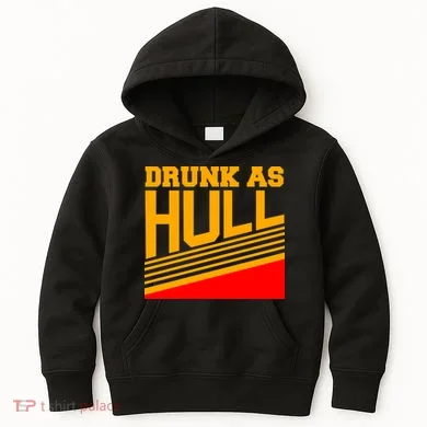 Drunk As Hull Logo Kids Hoodie