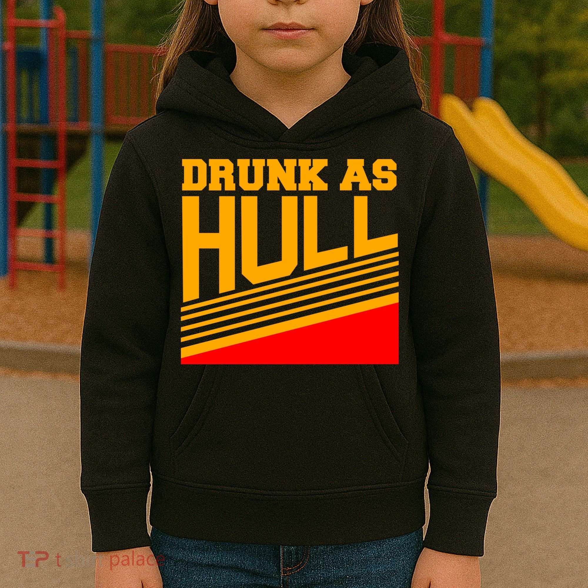Drunk As Hull Logo Kids Hoodie
