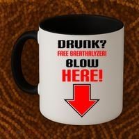 Drunk Free Breathalyzer Coffee Mug thumb 2