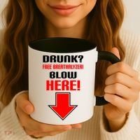 Drunk Free Breathalyzer Coffee Mug thumb 3