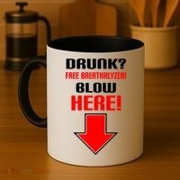 Drunk Free Breathalyzer Coffee Mug thumb 4