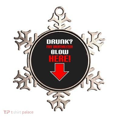 Drunk Free Breathalyzer Ornament