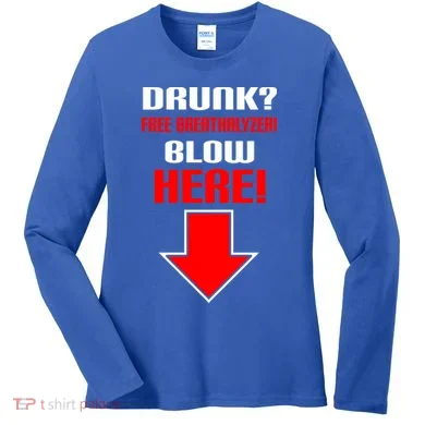 Drunk Free Breathalyzer Women's Long Sleeve Shirt