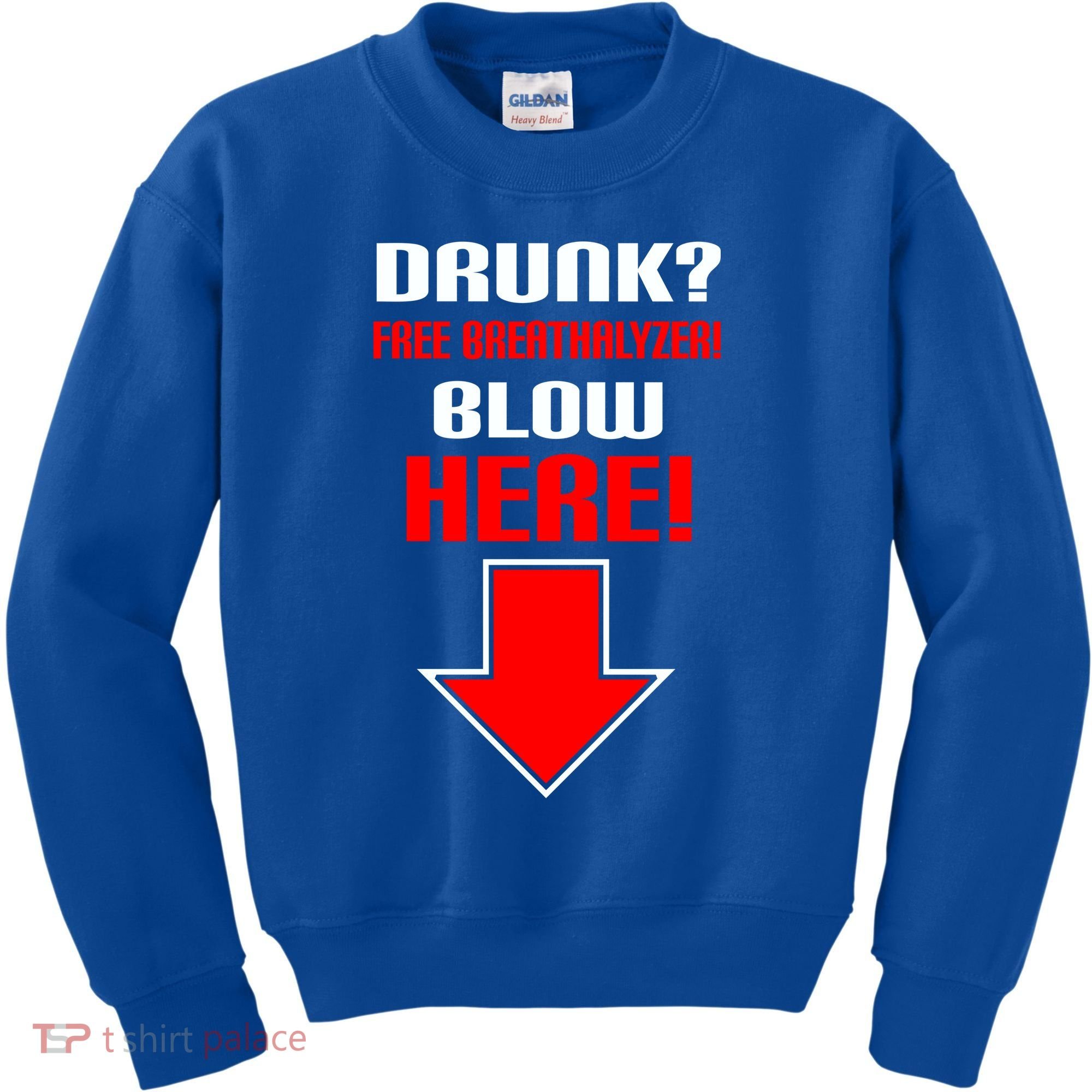 Drunk Free Breathalyzer Kids Sweatshirt