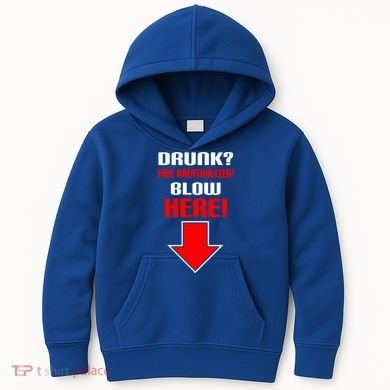 Drunk Free Breathalyzer Kids Hoodie