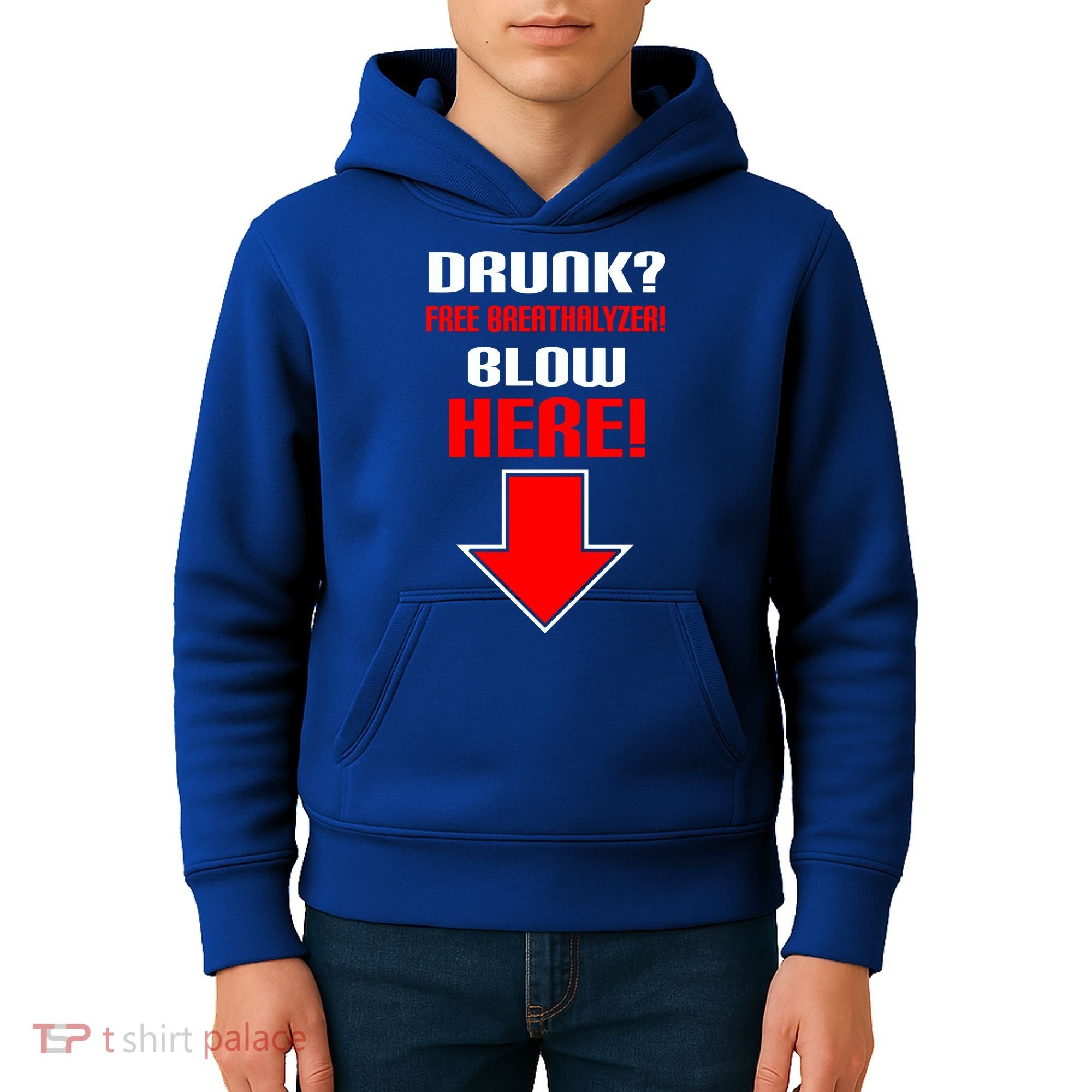 Drunk Free Breathalyzer Kids Hoodie