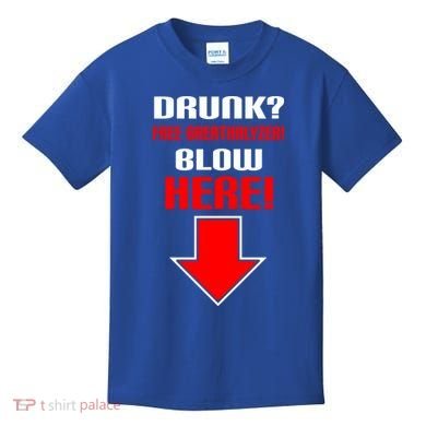 Drunk Free Breathalyzer Kids T-Shirt