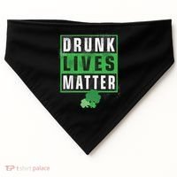 Drunk Lives Matter Clover USA-Made Doggie Bandana thumb 0