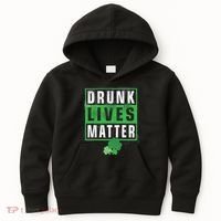 Drunk Lives Matter Clover Kids Hoodie thumb 0