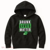 Drunk Lives Matter Clover Kids Hoodie thumb 0