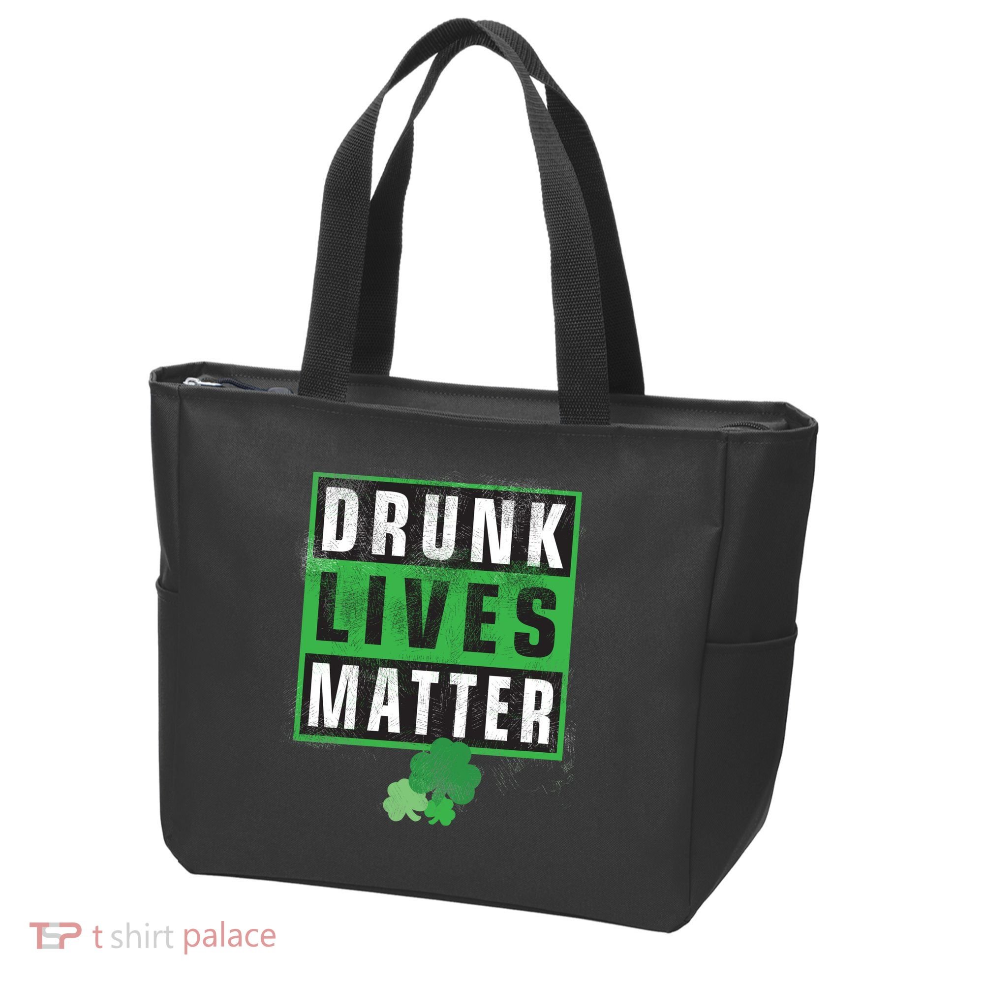 Drunk Lives Matter Clover Tote Bag